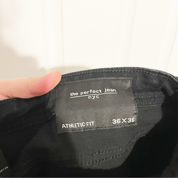 The Perfect Jean NYC Athletic Fit Black Jeans Stretch Size 36x36 - Picture 9 of 11